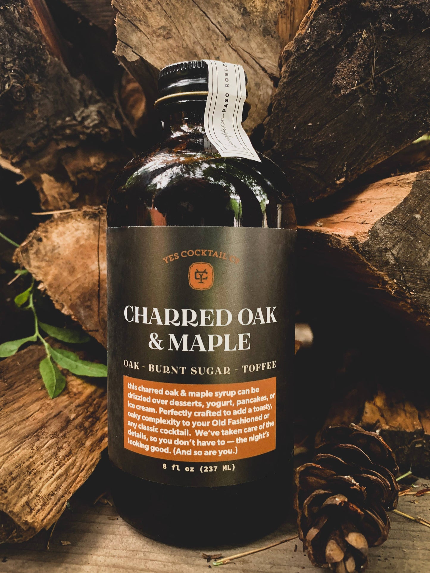 Yes Cocktail Co - Charred Oak & Maple Syrup: 8 oz