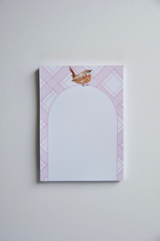 Garden Wren 5x7 Notepad