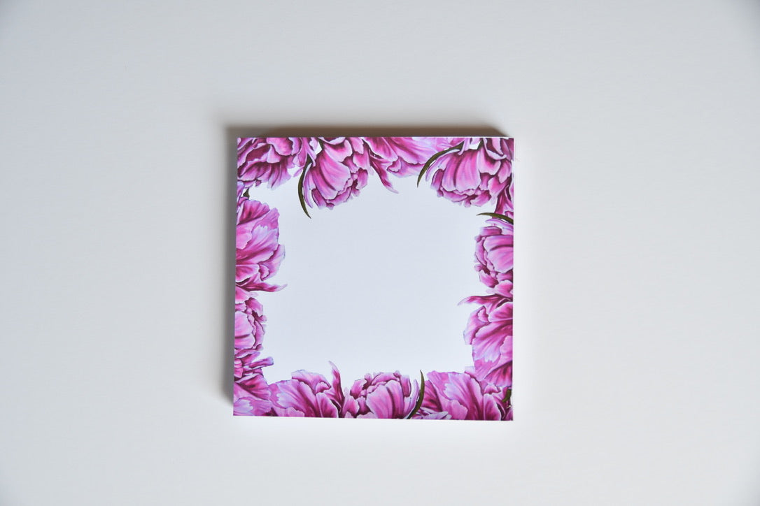 Fancy Tullips 5x5 Notepad