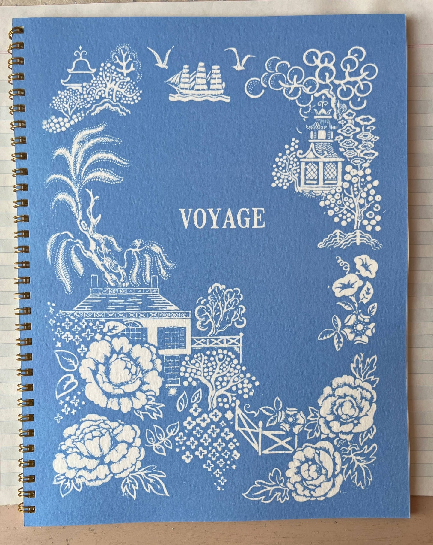 French Storybook Notebook: Voyage Unlined