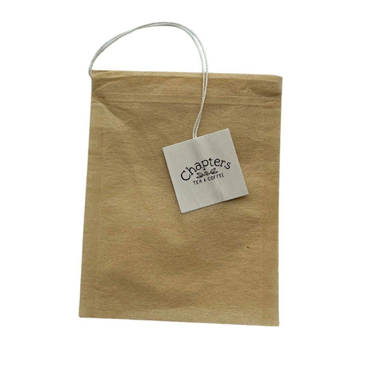 Chapters Tea - Natural Paper Drawstring Bags (empty): 100 Pack