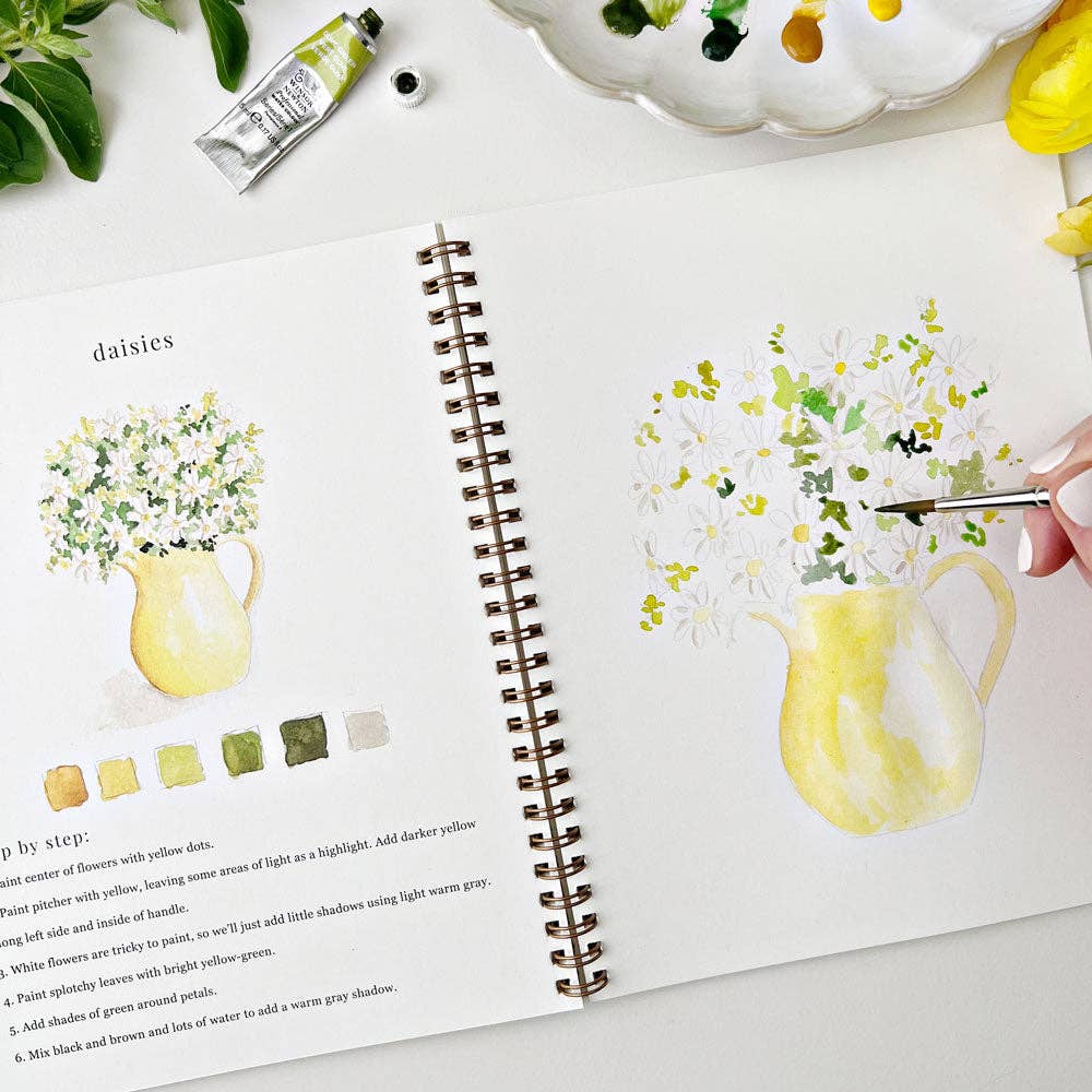 emily lex studio - Flowers watercolor workbook