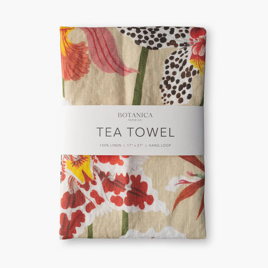 Botanica Paper Co. - ORCHIDS | 100% LINEN TEA TOWEL
