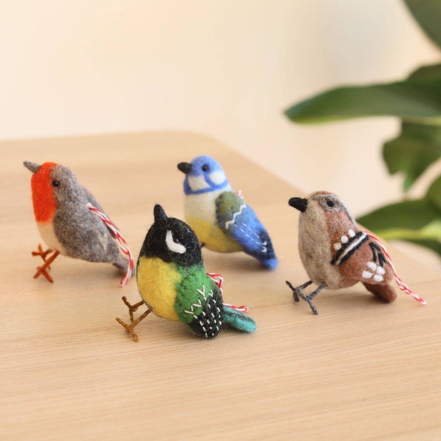 Deer Harbour Design - Felt Bird Ornament: Green (Canary)