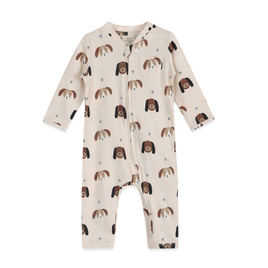 Viverano Organics - Doggies Baby Zipper Jumpsuit (Organic Jersey)