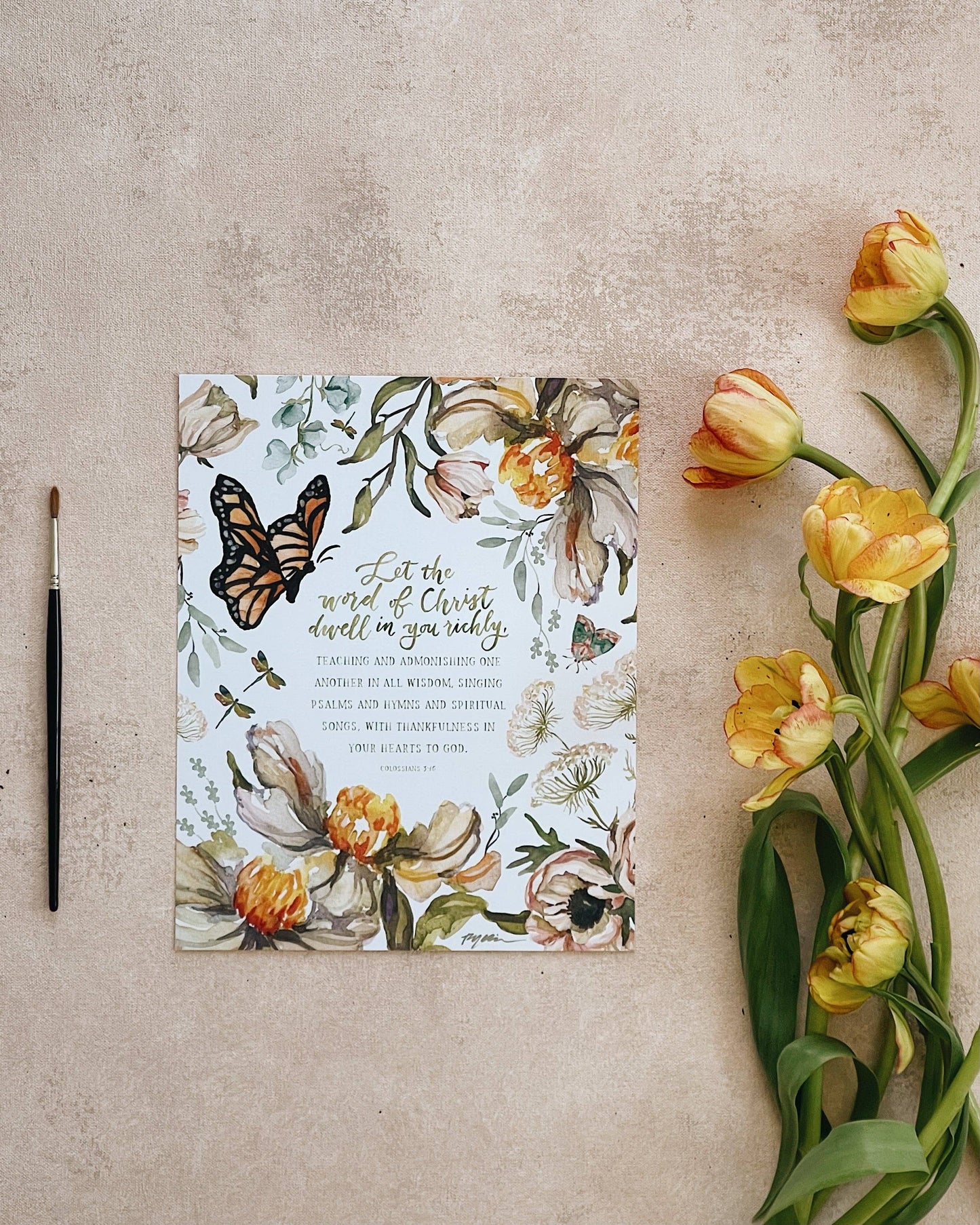 GraceLaced by Ruth Chou Simons - Let the Word of Christ Dwell in You Richly Print