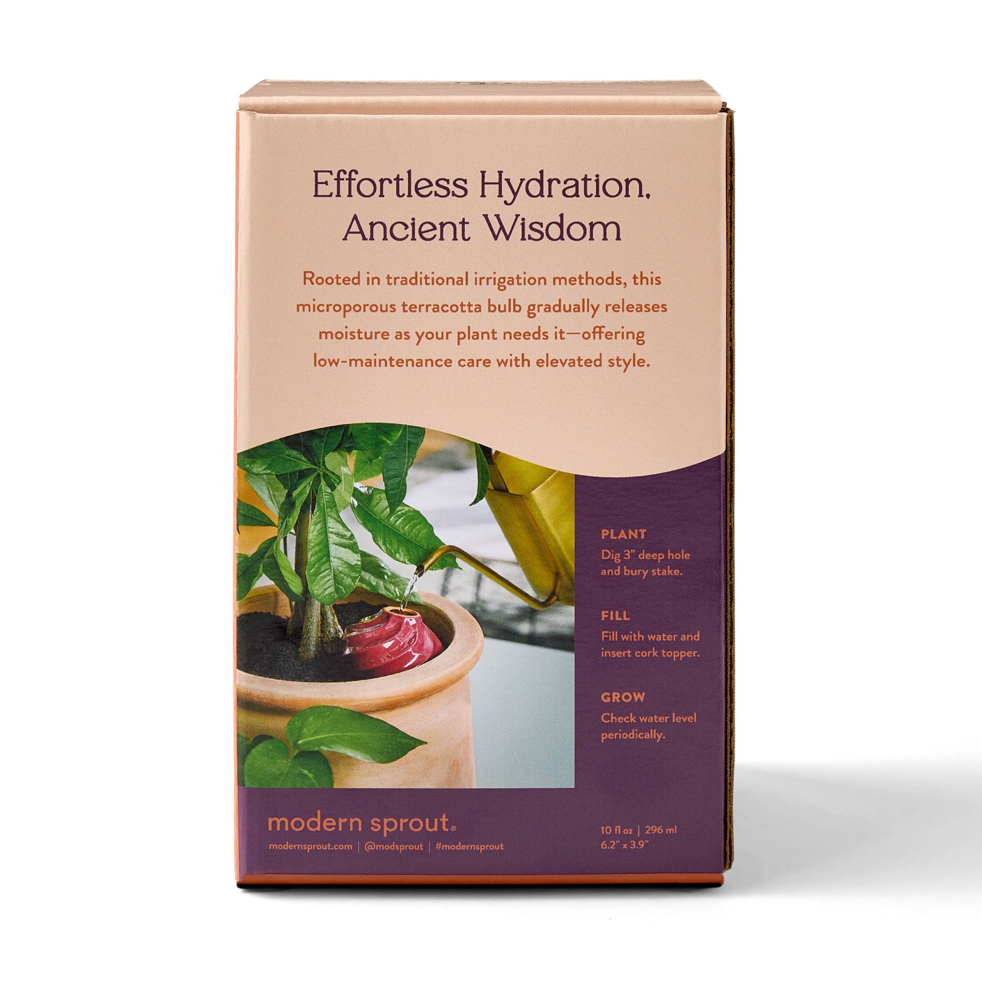 house plant water bulb Terracotta Watering Bulb (Plum)