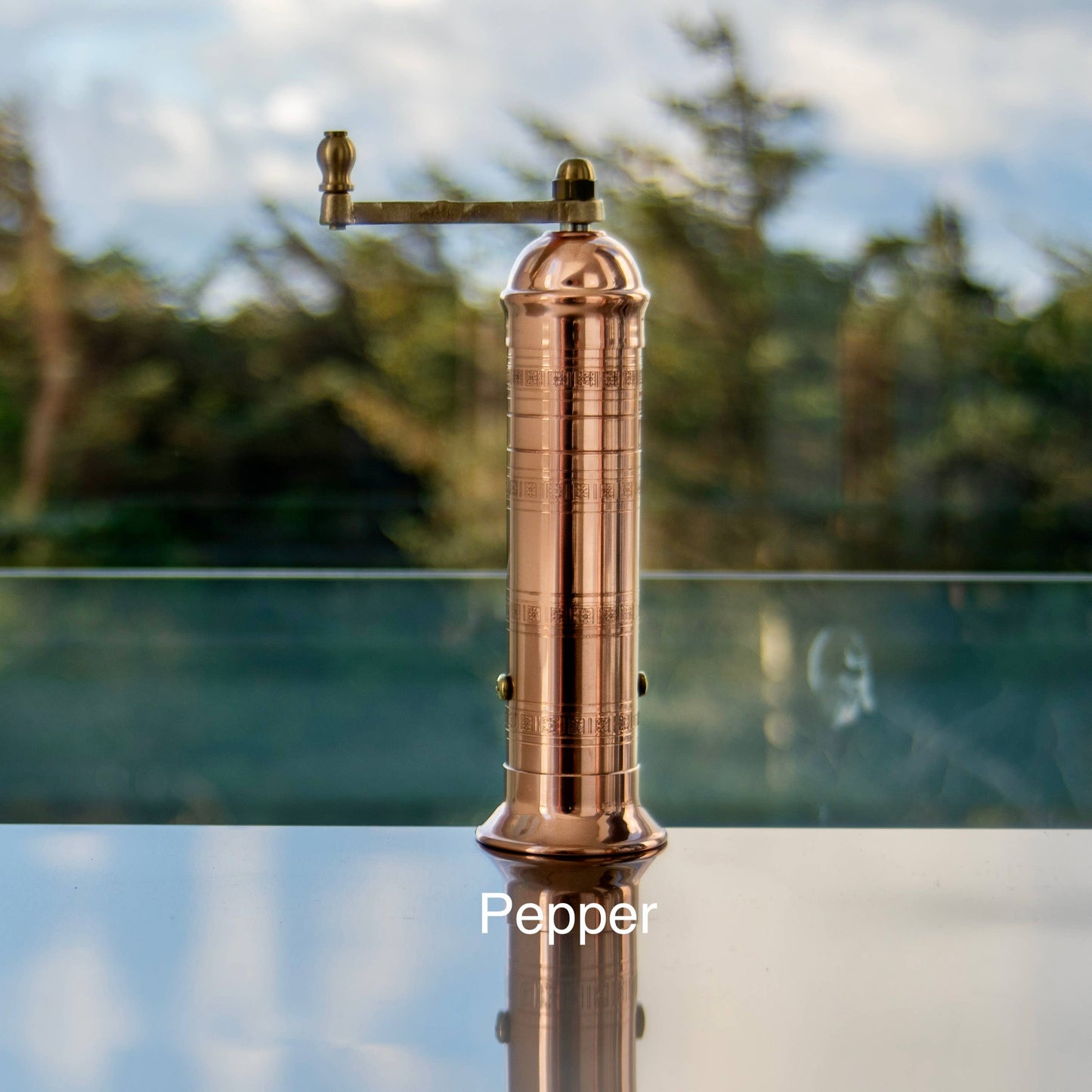 Rune-Jakobsen Design - High-sell through: 'Copper Mill' - 8" pepper grinder