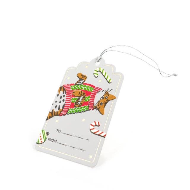 Gift Tag: Holiday Cats Hang Tag (Set of 8)