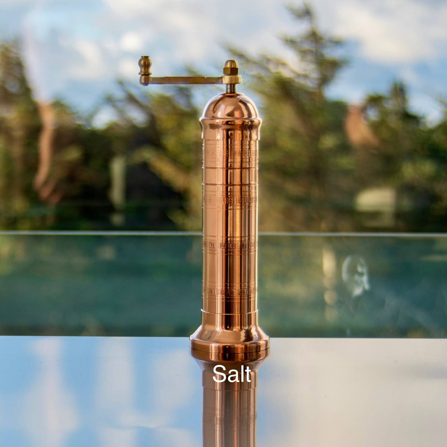 Rune-Jakobsen Design - High-sell through: 'Copper Mill' - 8" salt grinder