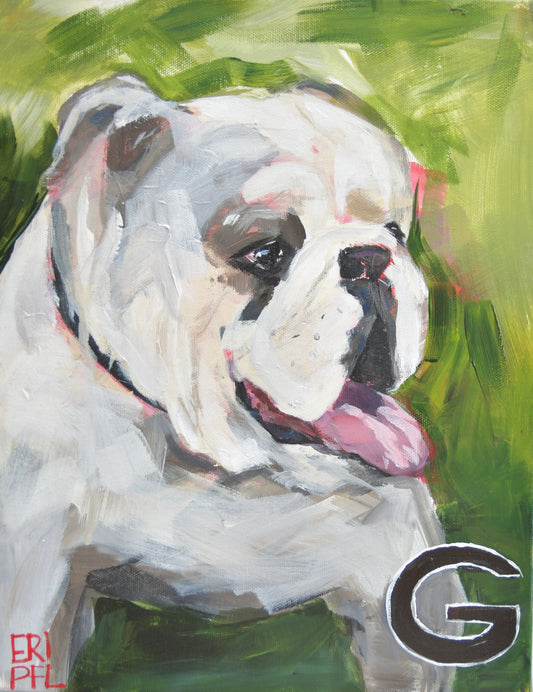 GA Buldog: A Portrait Signed Print