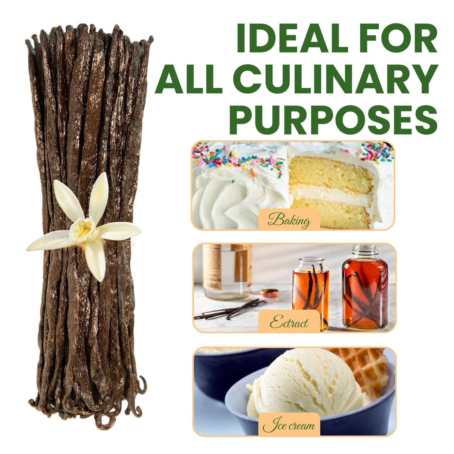 Aloka Vanilla LLC - 25 Organic Madagascar Vanilla Beans | Grade A Bourbon