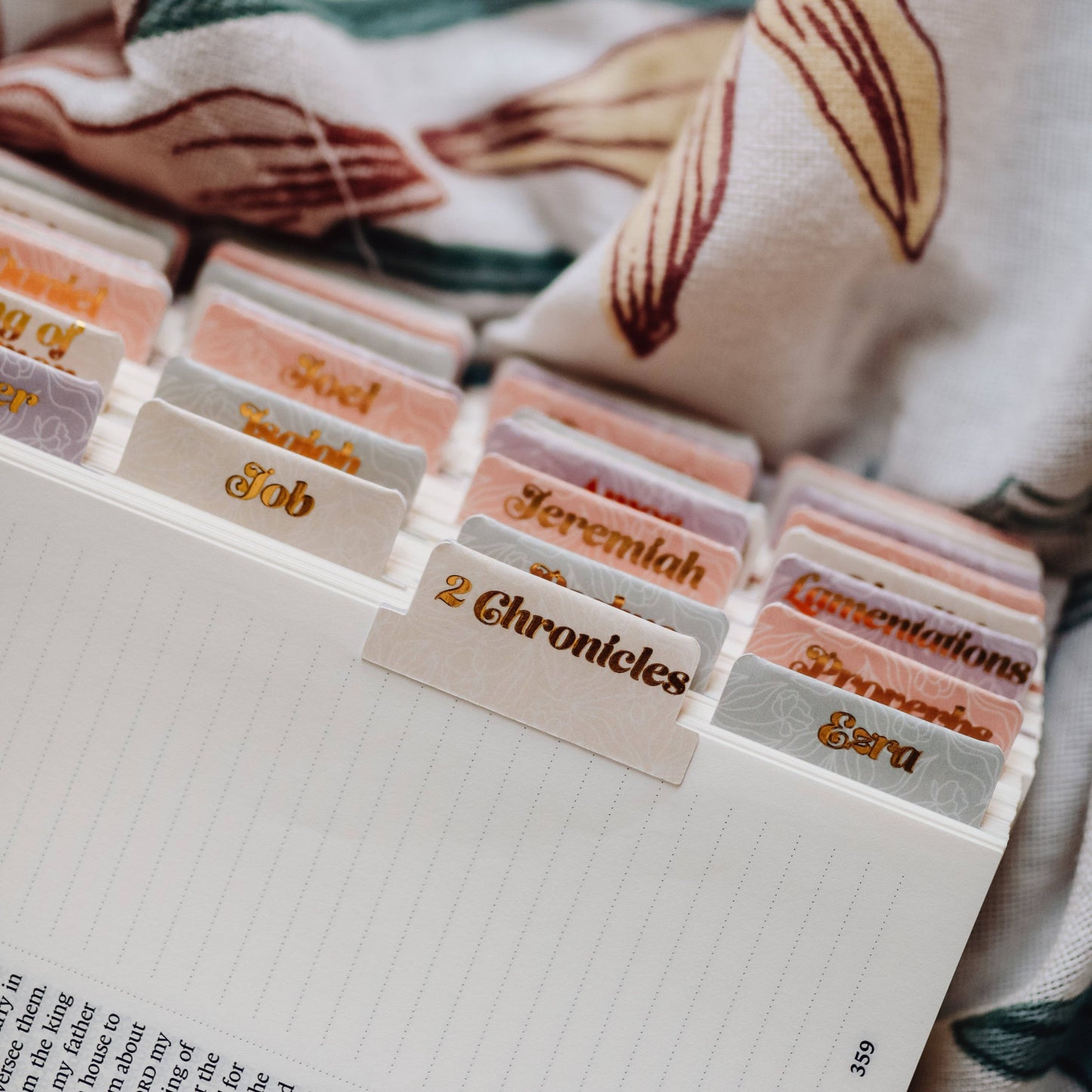 The Daily Grace Co - Pastel Floral Bible Tabs