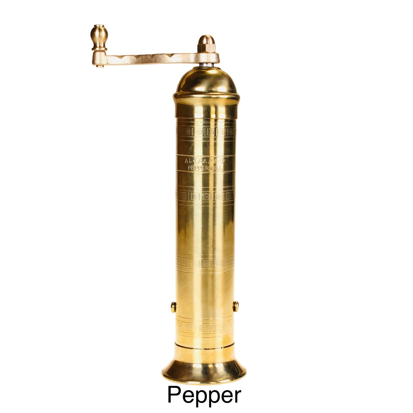 Rune-Jakobsen Desig: 'Brass Mill' - 9" pepper grinder