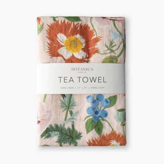 Botanica Paper Co. - POPPIES | 100% LINEN TEA TOWEL
