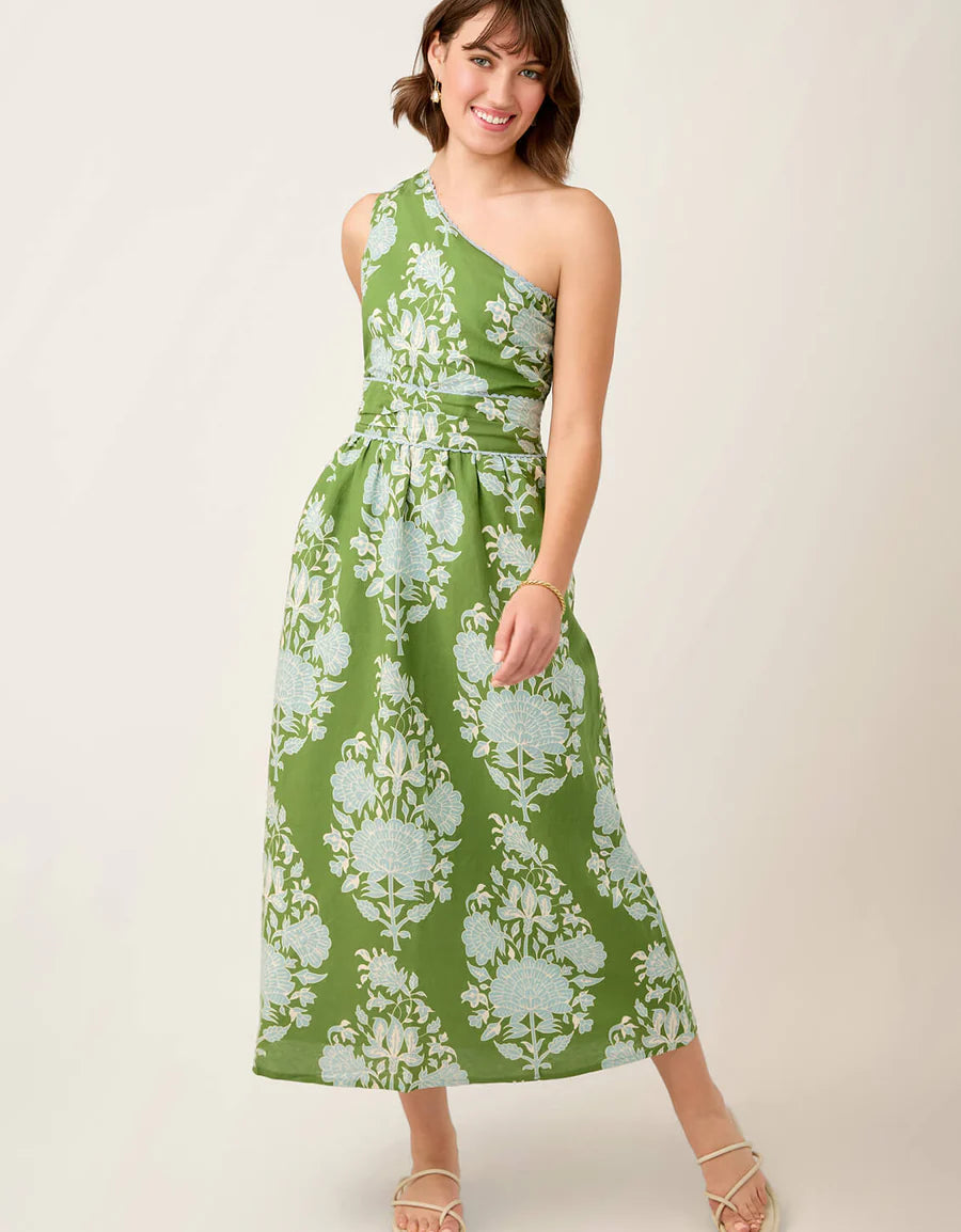 Sabrina Midi Dress Lightner Boho Green