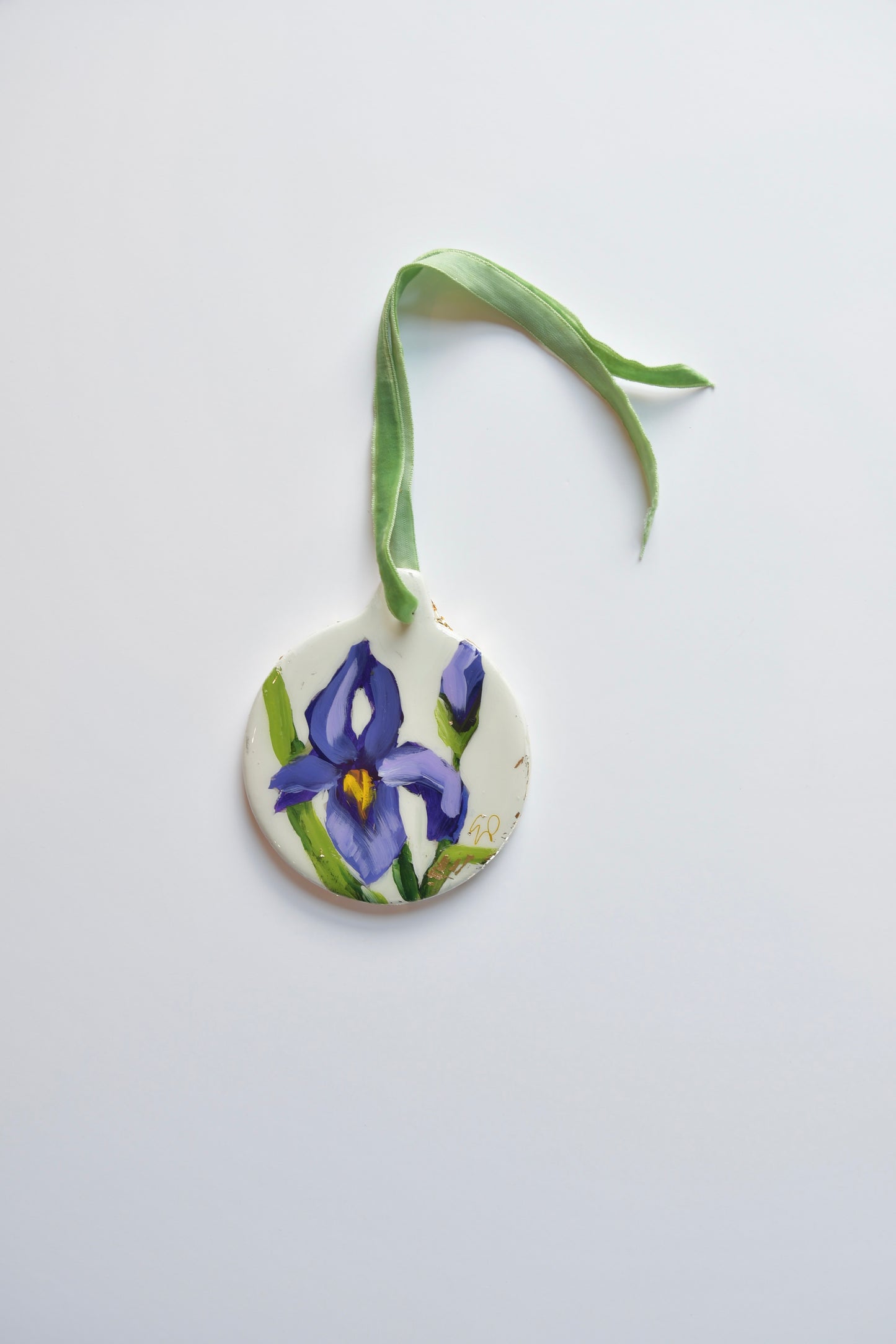 "Wild Iris Signature Collection Ceramic Art Ornament  1 of 10