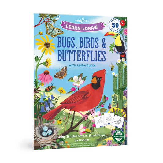 Learn to Draw Bugs Butterflies & Birds