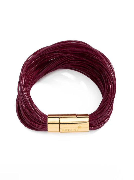 Blaire Layered Leather Rope Bracelet