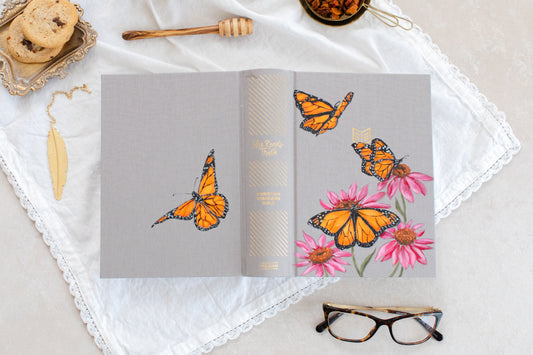 Hand painted Bible Ready to Ship - Monarch Butterfly