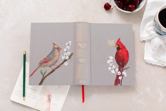 Hand Painted Bible Ready to Ship - Cardinals