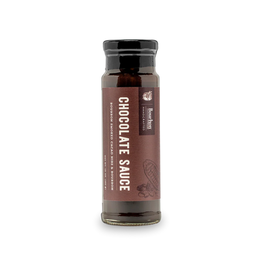 Chocolate Sauce – Bourbon Smoked Cacao Nibs & Bourbon