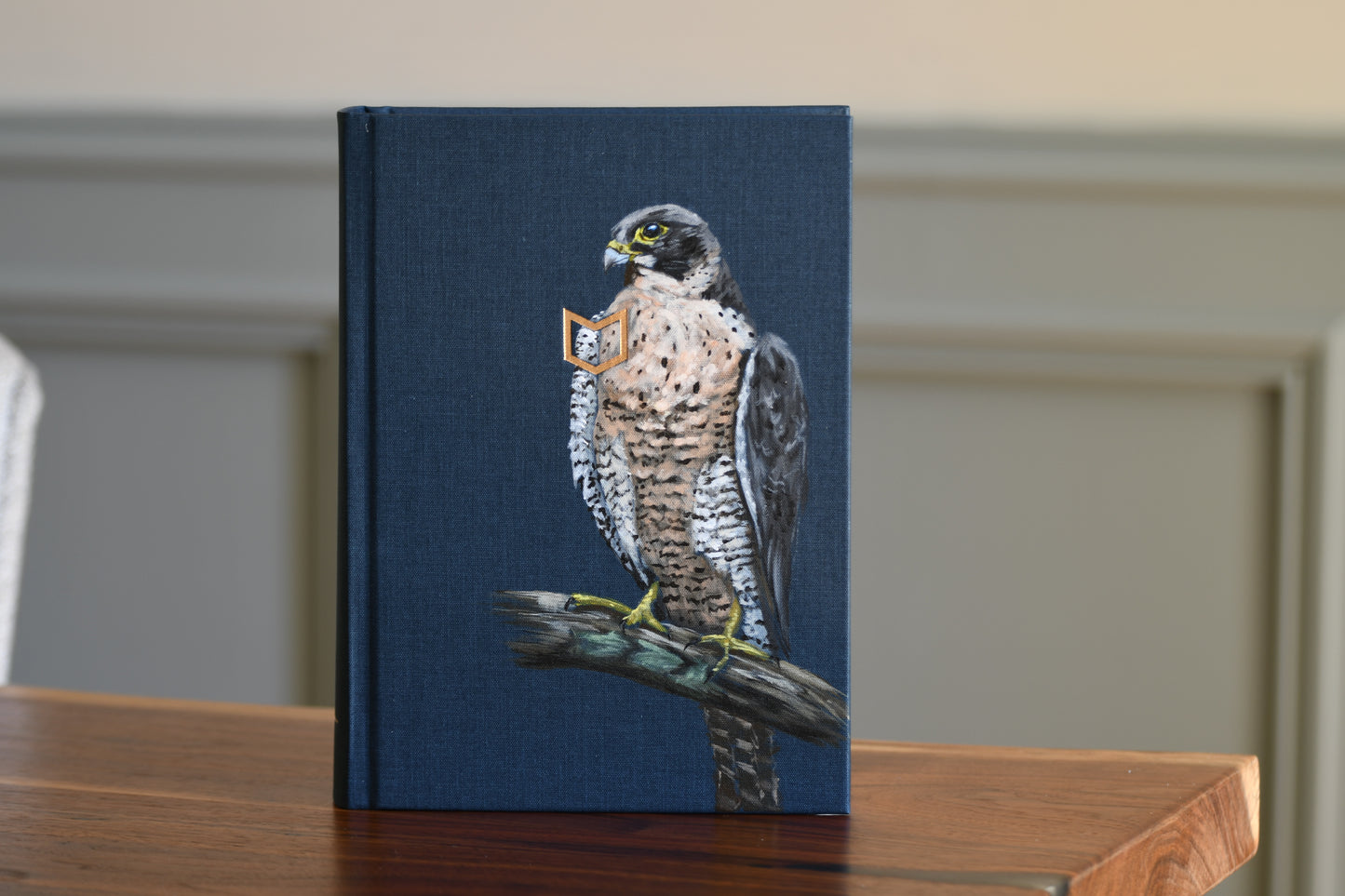 Peregrine Falcon Hand-Painted Men’s Bible
