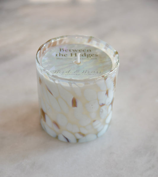 Between the Hedges Confetti Glass Candle