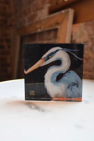Heron Lucite Art