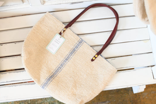 Vintage Grain Sack Tote