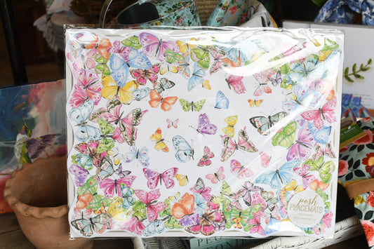 Colorful Butterflies Placemat 20 ct