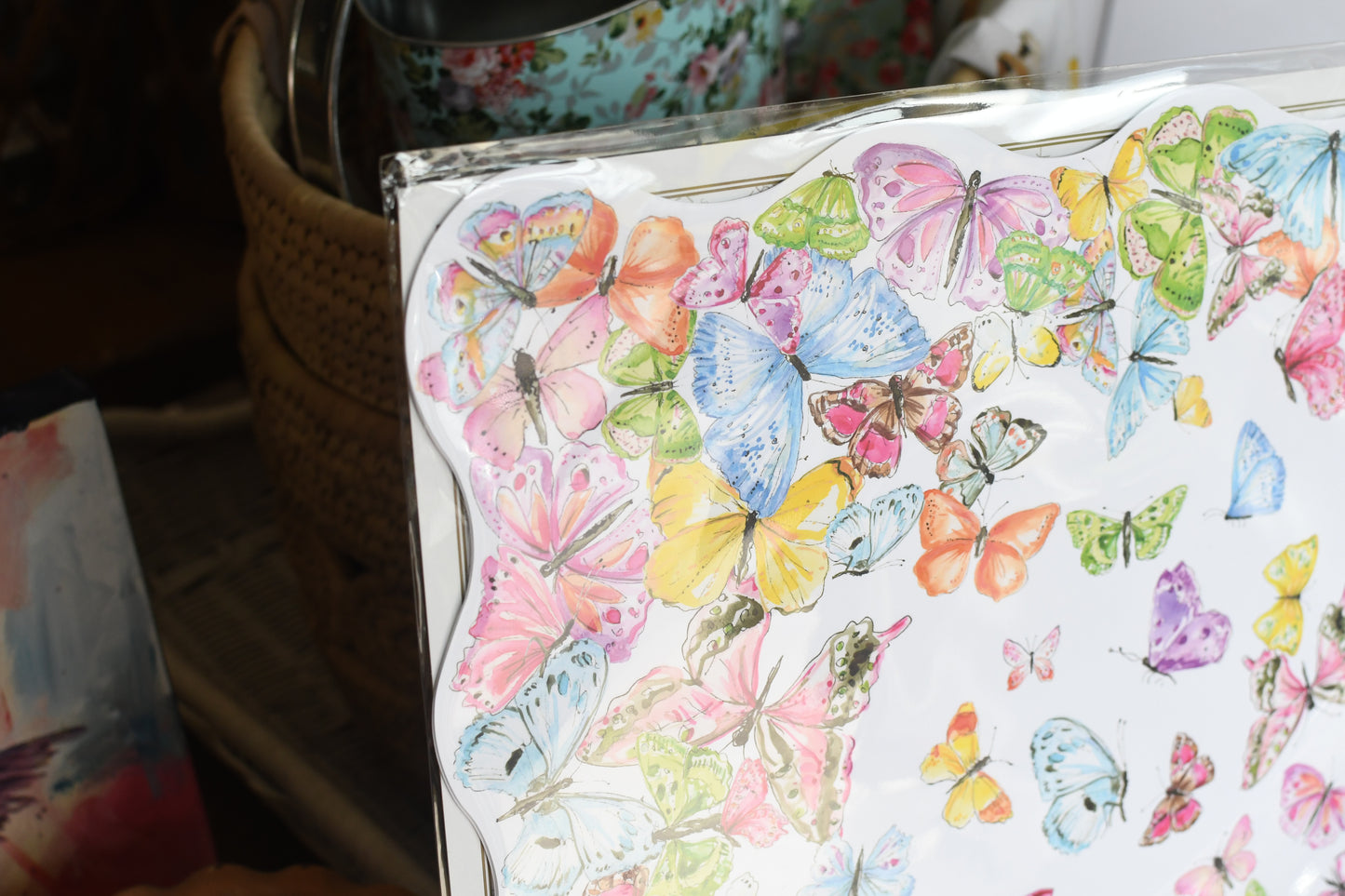 Colorful Butterflies Placemat 20 ct