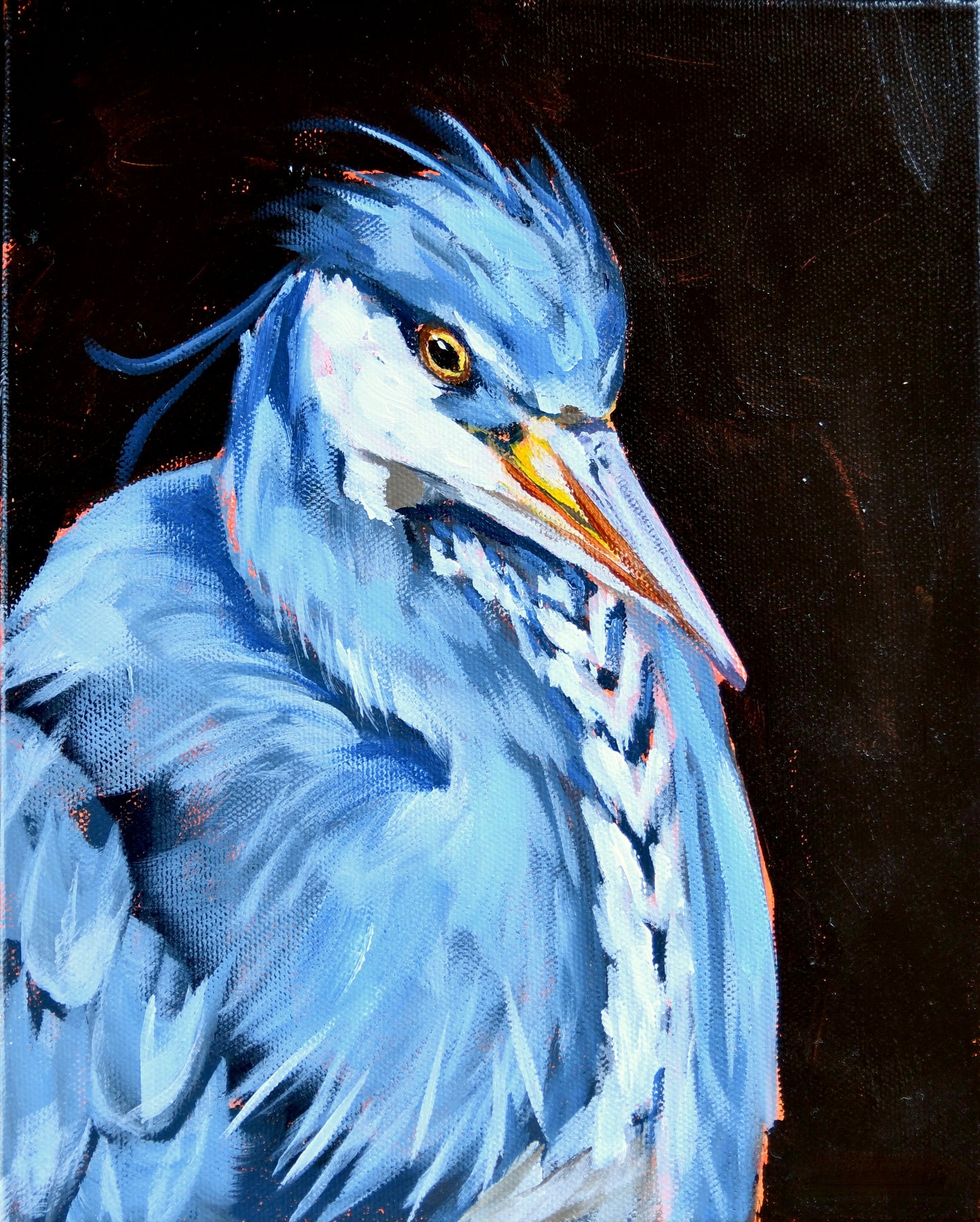 Heron Signed Art Print