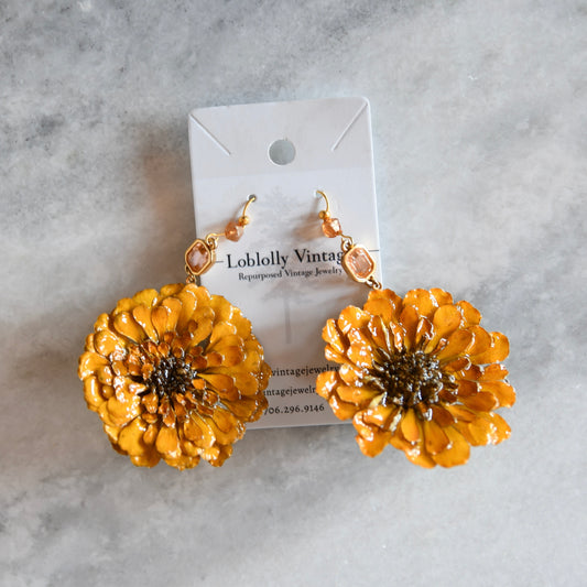 Marigolds - Crafted with Real Flowers