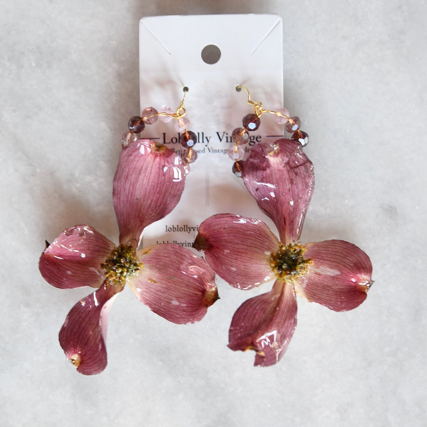 Pink Dogwoods - Crafted with Real Flowers