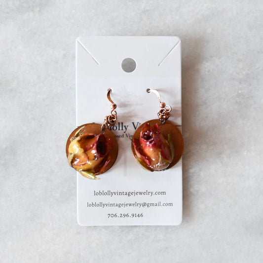 Copper Roses - Crafted with Real Flowers