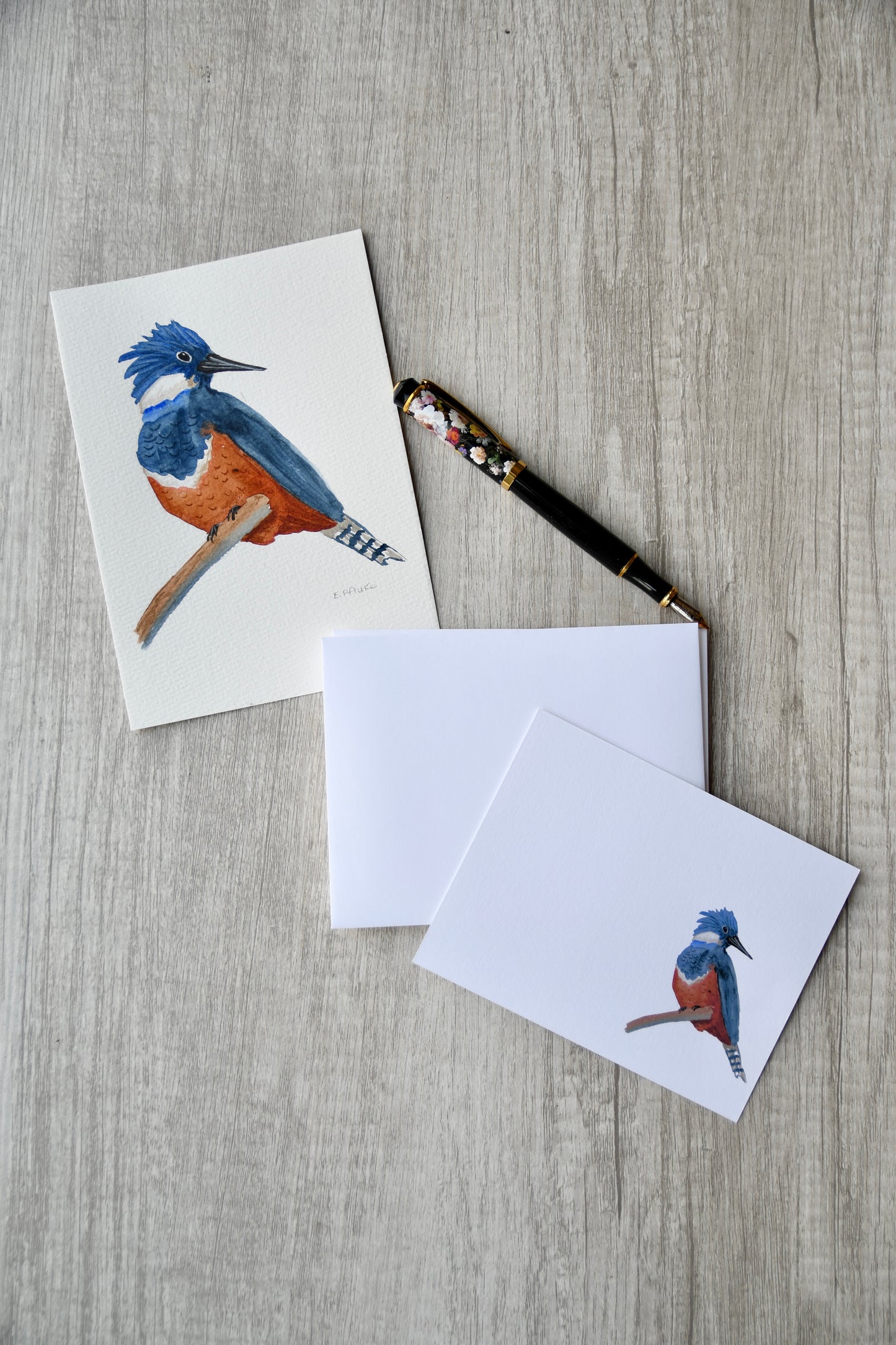 Kingfisher Personalized Notecards