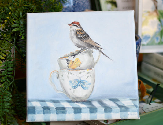 Tea For Two Original Oil Painting