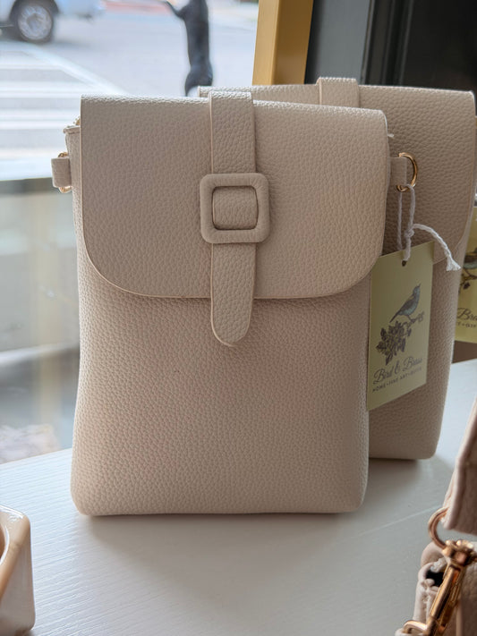 Crossbody - Cream (Microfiber Leather)