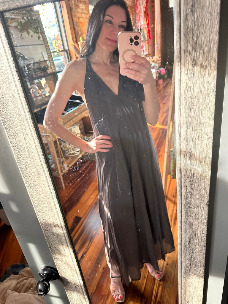 Natalia Cotton Dress Espresso