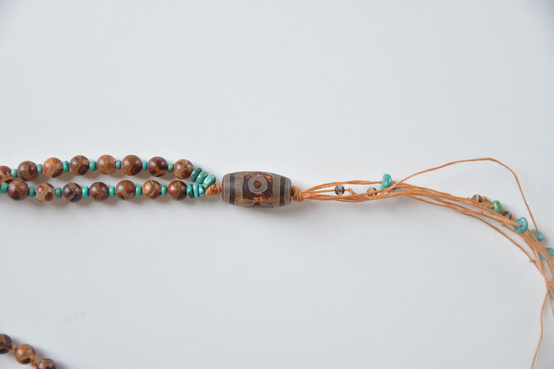 Leather & Bead Necklace