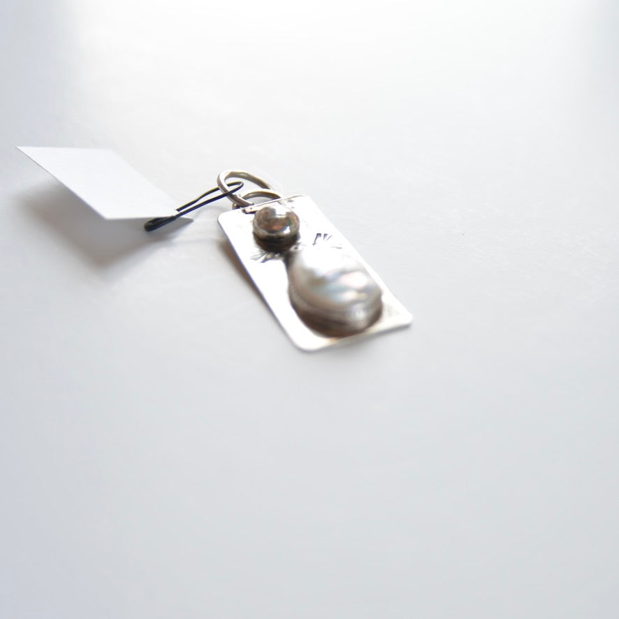 Angel Silver & Pearl Charm