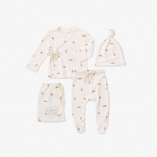 Foxes ORGANIC COTTON POINTELLE LAYETTE