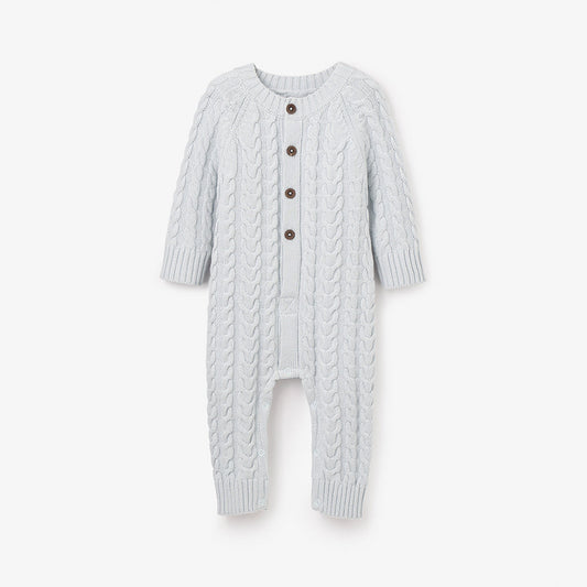 Pale Blue Cable Jumpsuit