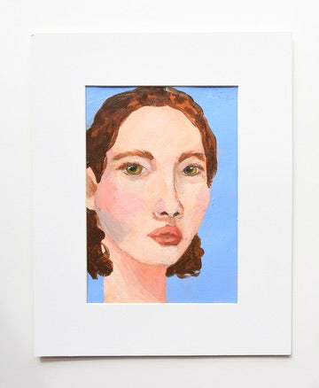 Portrait Study on Paper, No 1