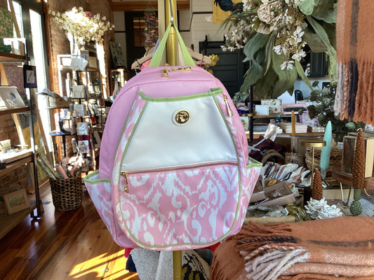 Tennis Backpack Pink Ikat