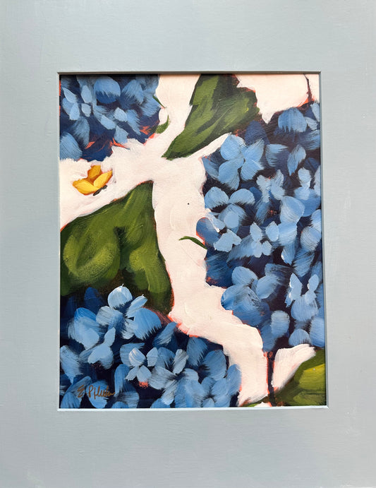 Hydrangeas No. 4 - Acrylic on Paper