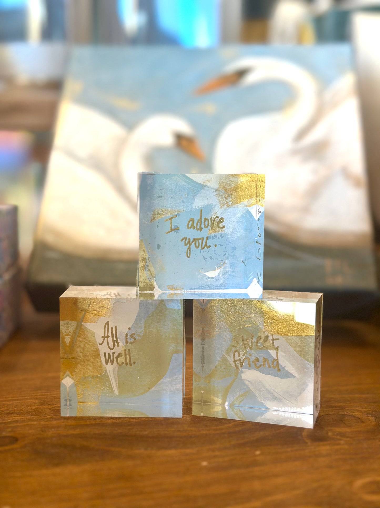 Sweet Friend - Affirmation Lucite Block