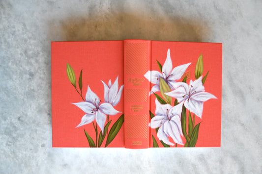 Hand painted Bible - White Lilies