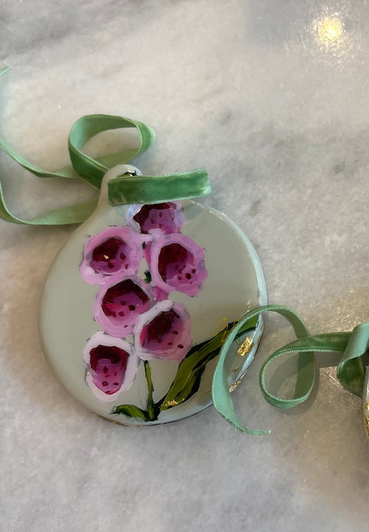 Foxgloves * Ceramic Art Ornament
